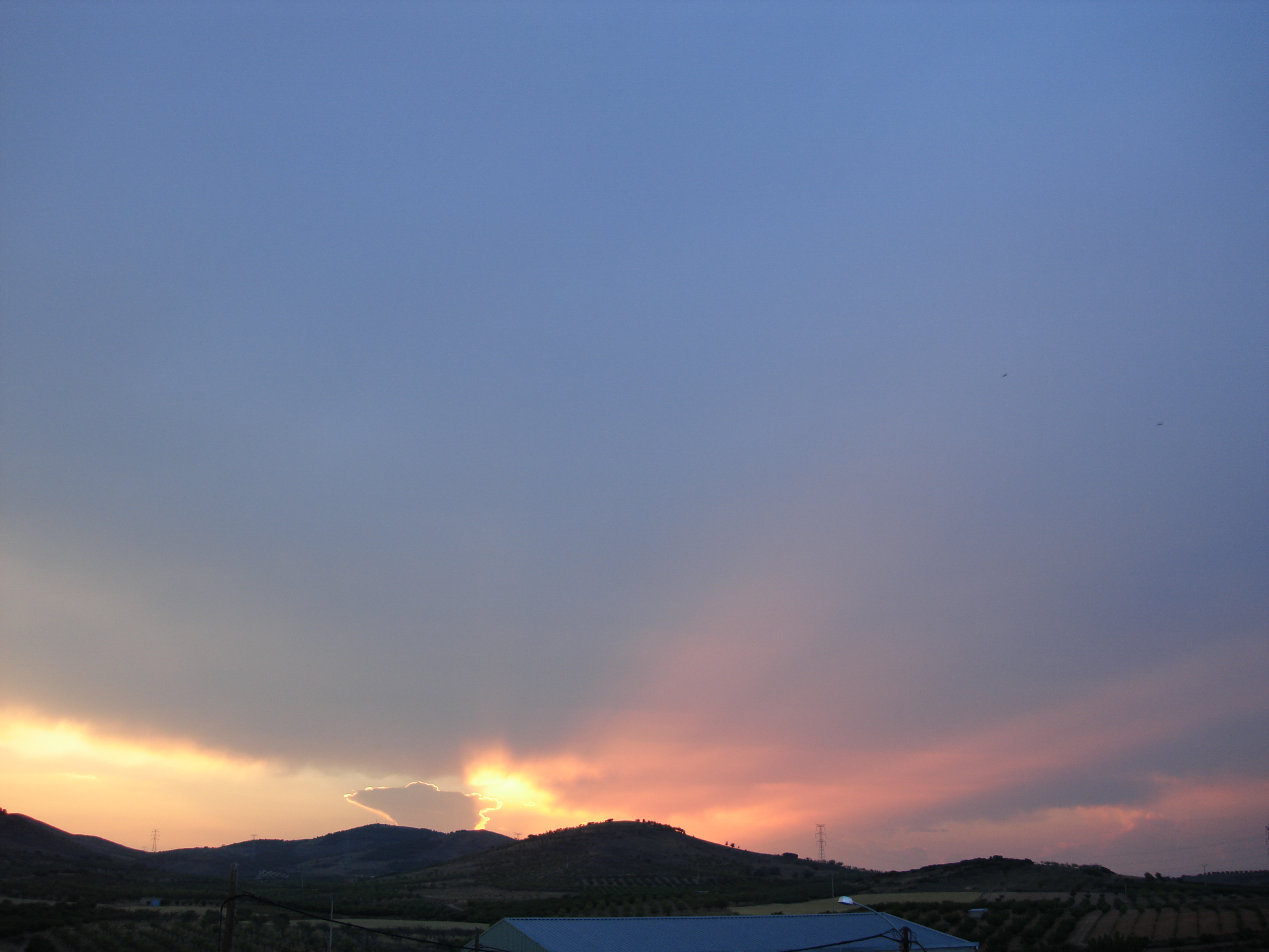 Puesta de sol desde la terraza